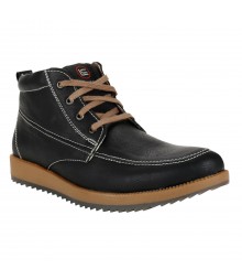 Le Costa Black Boot Shoes for Men - LCL0043